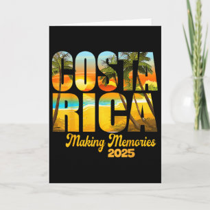 Tarjeta Costa Rica 2025 Creando Recuerdos Vacaciones Famil