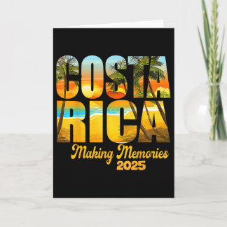 Tarjeta Costa Rica 2025 Creando Recuerdos Vacaciones Famil