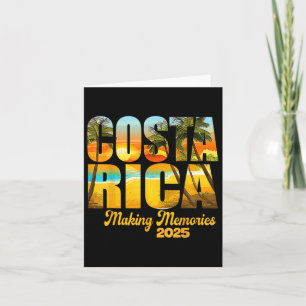 Tarjeta Costa Rica 2025 Creando Recuerdos Vacaciones Famil