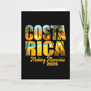 Tarjeta Costa Rica 2026 Creando Recuerdos Vacaciones Famil
