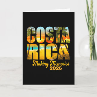 Tarjeta Costa Rica 2026 Creando Recuerdos Vacaciones Famil