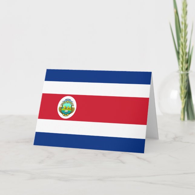 Tarjeta Costa Rica Flag CR (Anverso)