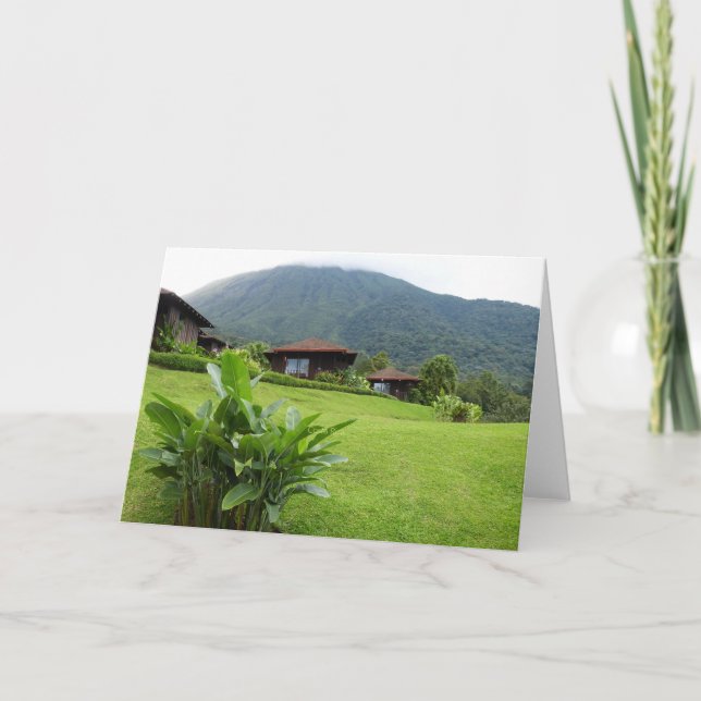Tarjeta Costa Rica, volcán arenal, (Anverso)