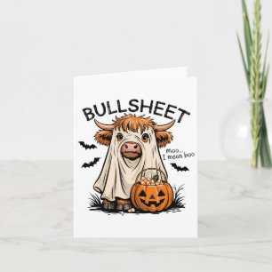 Tarjeta Costazo animal fantasma para una vaca divertida Ha