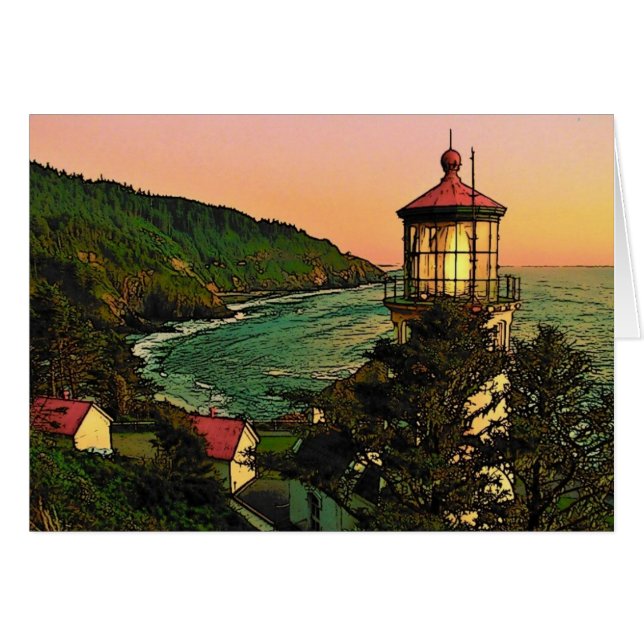 Tarjeta costera de Oregon (Anverso (Horizontal))