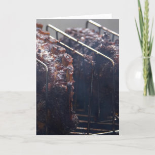Tarjeta Costillas ahumadas a la parrilla