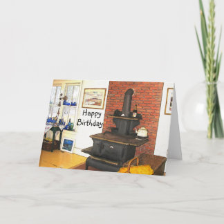 Tarjeta Cosy Wood Stove Farmhouse