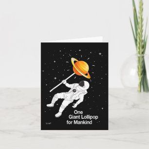 Tarjeta Cota Astronauta En El Espacio Planeta Piruleta Cit