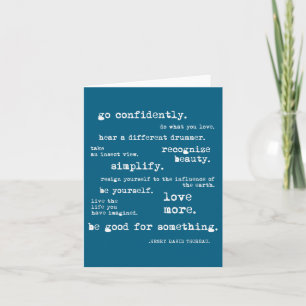 Tarjeta Cota de Agua Motivacional Inspirador - Ve Confiden