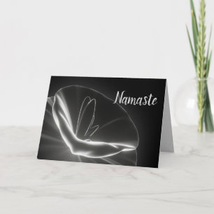 Tarjeta Cota de Namaste Gracias Flor de Loto Radiante