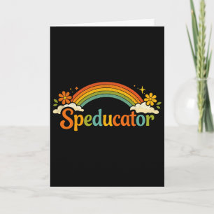 Tarjeta Cota de Speducator Divertida Profesor de Educación