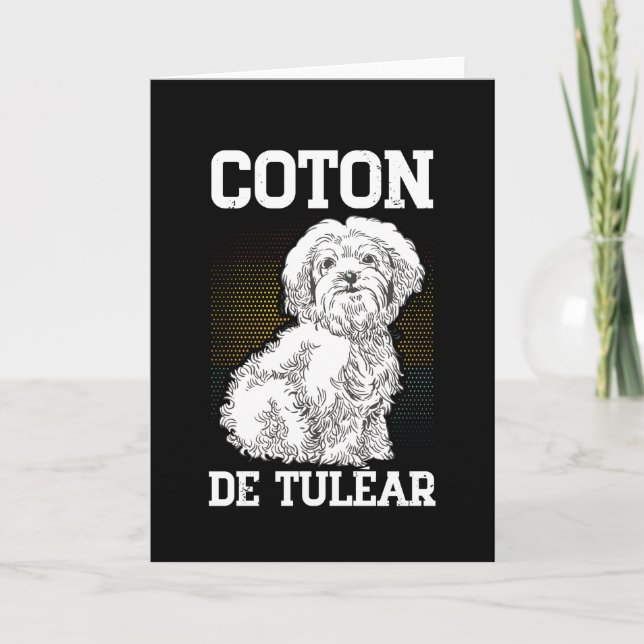 Tarjeta Coton de Tuléar | Coton de TuLears, propietario de (Anverso)