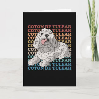 Tarjeta Coton de Tulear | Coton de TuLears, propietario de