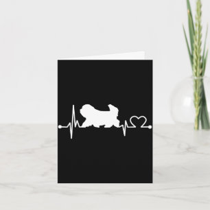 Tarjeta Coton de tulear latido divertido regalo perro masc
