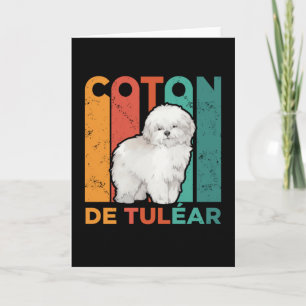 Tarjeta Coton de Tulear   Perro Coton de Tuléar