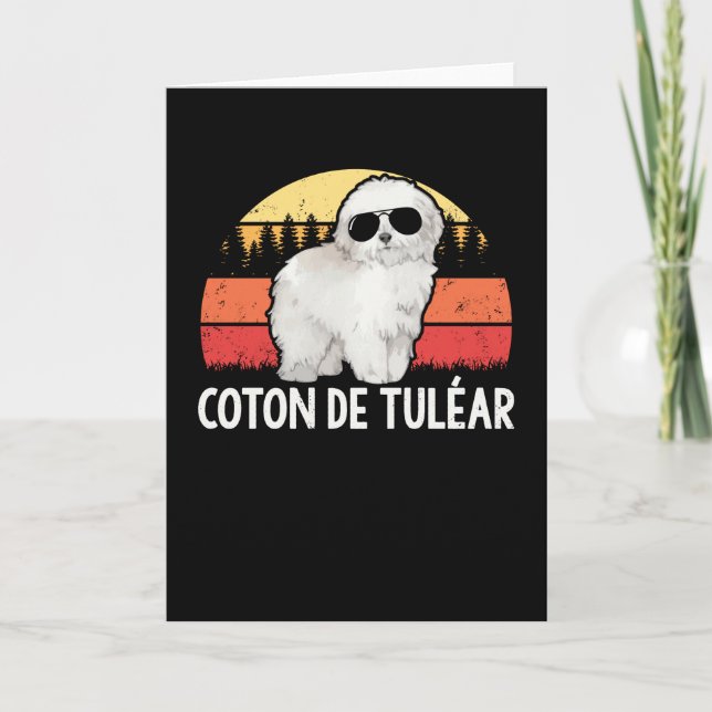 Tarjeta Coton de Tulear | Perro Coton de Tuléar (Anverso)