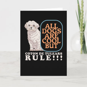 Tarjeta Coton de Tulears Rule Coton de Tulear