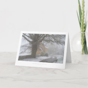 Tarjeta Cotswolds en invierno