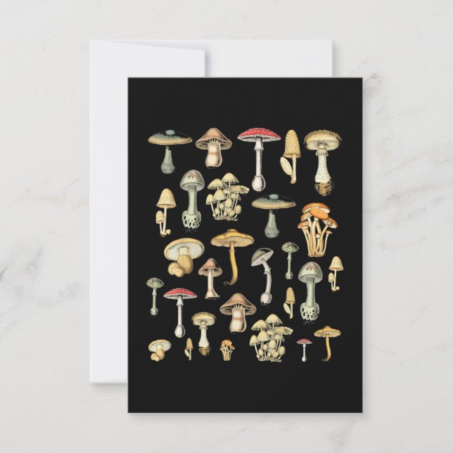 Tarjeta Cottagecore Aesthetic Mushroom (Anverso)