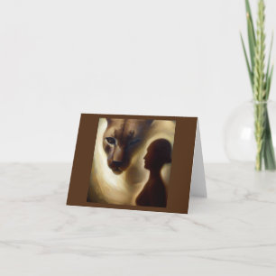 Tarjeta Cougar animal espiritual 1