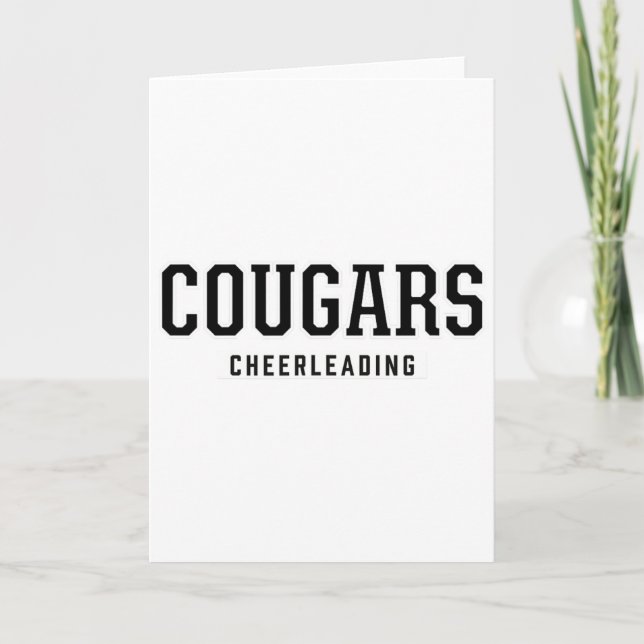 Tarjeta Cougars animadoras de Cooper High School  (Anverso)