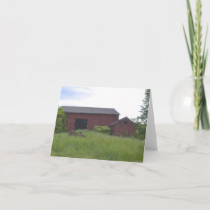 Tarjeta Country Barn Notecard