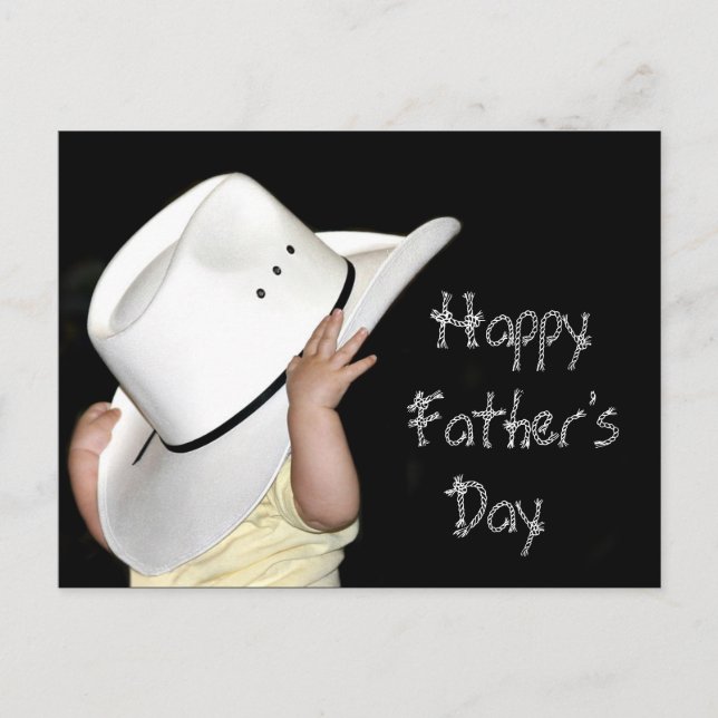 Tarjeta Country Western Fathers Day (Anverso)