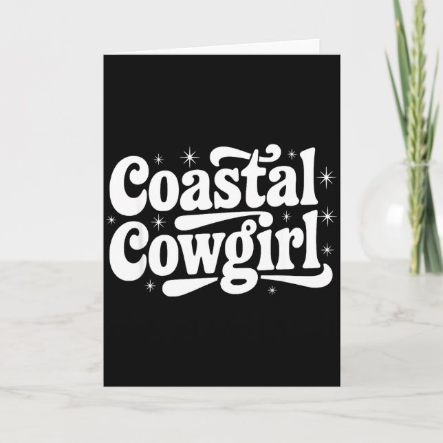 Tarjeta Country Western Quote Saying Gift Summer Coastal C (Anverso)