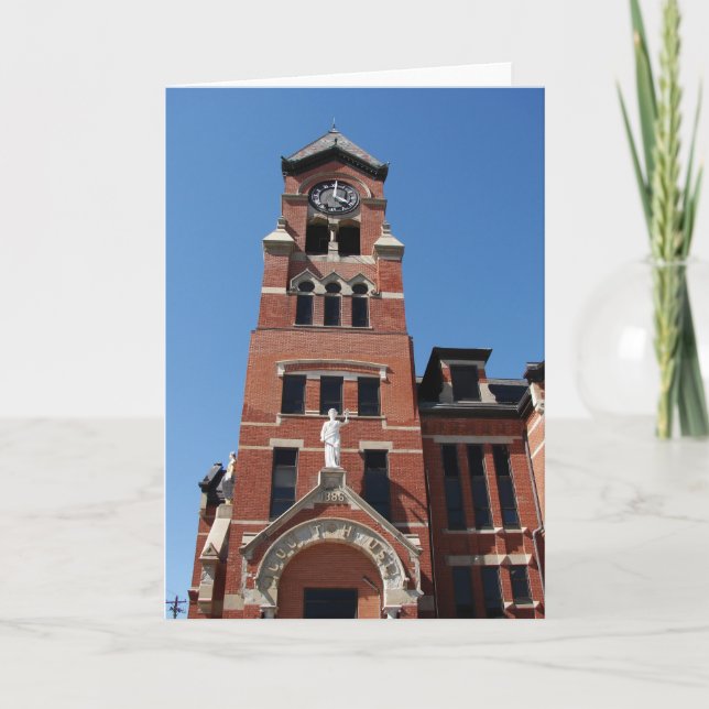 Tarjeta Courthouse Washington, Iowa (Anverso)