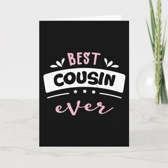 TARJETA *COUSINAS* HACER LOS "MEJORES AMIGOS" (Anverso)