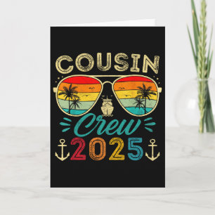 Tarjeta Cousins Cruise 2025 Grupo Familiar Combinado Veran