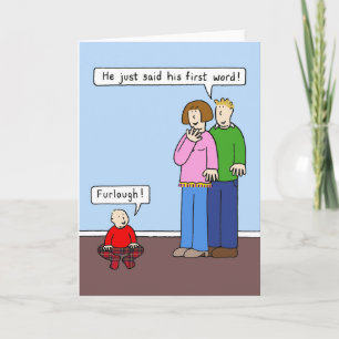 Tarjeta Covid 19 Humor Personalizado Furlough