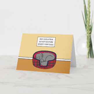 Tarjeta Covid 19 Personalizado de autoaislamiento