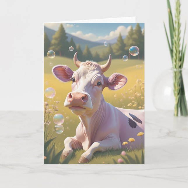 Tarjeta Cow Memories of Bliss (Anverso)