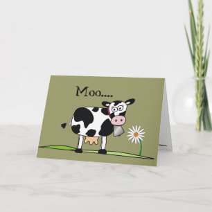 Tarjeta Cow-Moo... Espero que tengas un Feliz Día de los P