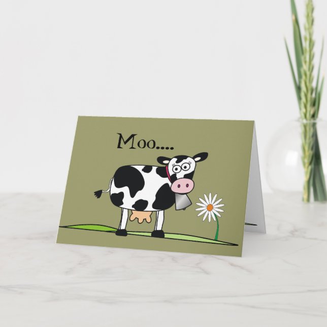 Tarjeta Cow-Moo... Espero que tengas un Feliz Día de los P (Anverso)