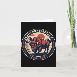 Tarjeta Cowboy 250 TH 4 de julio Bandera 1776 2026 250 ani