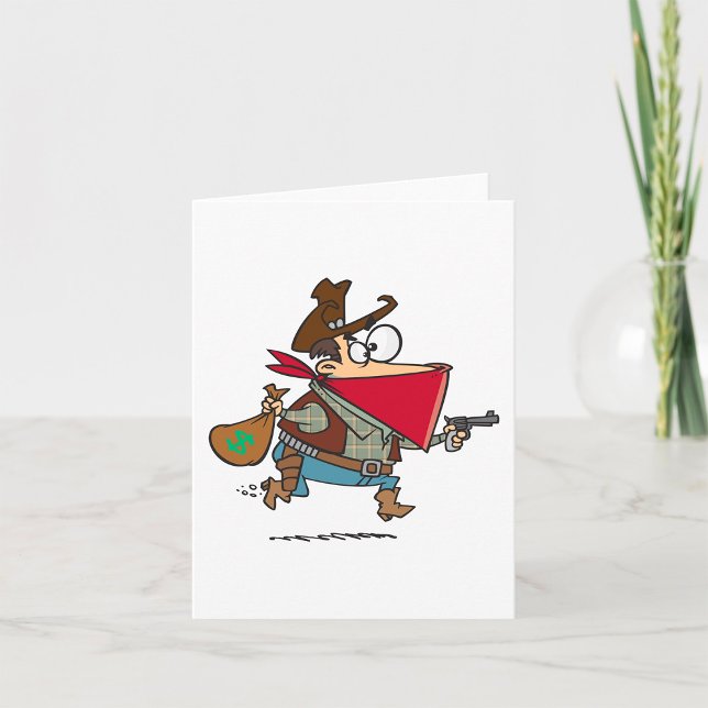 Tarjeta Cowboy Bandit Robber, un Personalizado gracioso (Subido por el creador)
