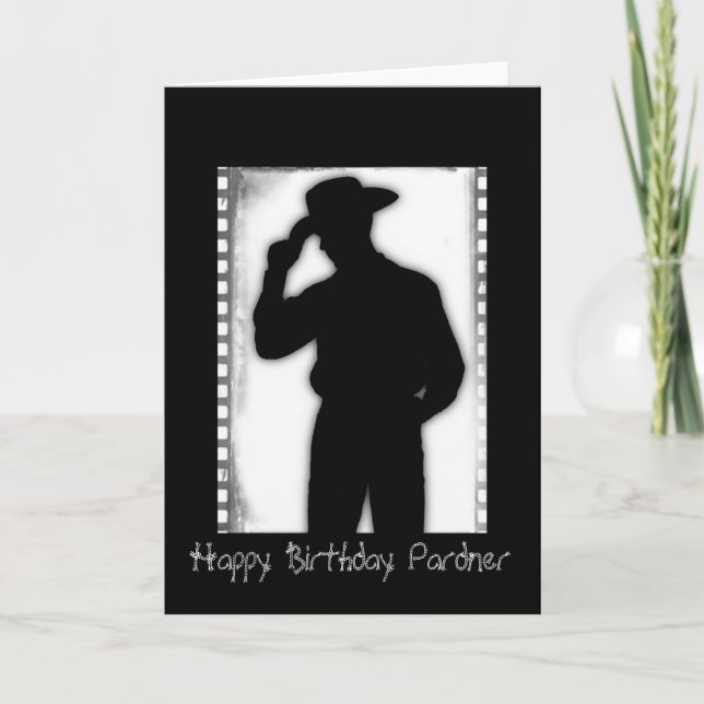 Tarjeta Cowboy cumpleaños (Anverso)