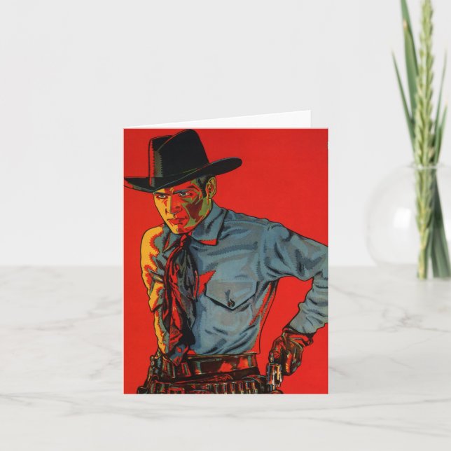 Tarjeta ¡Cowboy de cumpleaños! (Anverso)