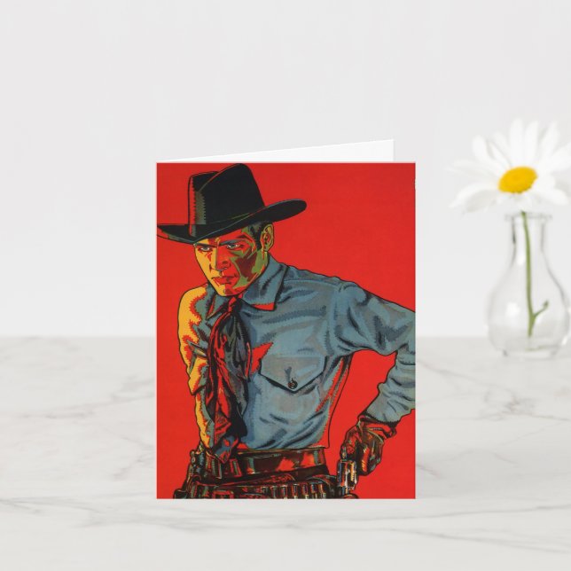 Tarjeta ¡Cowboy de cumpleaños! (Planta pequeña)