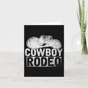 Tarjeta Cowboy Gorra regalo ecuestre Horseck Riding Rodeo