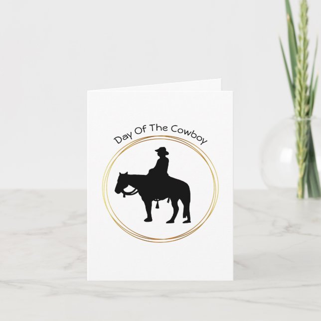 Tarjeta Cowboy Motto Card (Anverso)