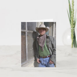 Tarjeta Cowboy Notecard