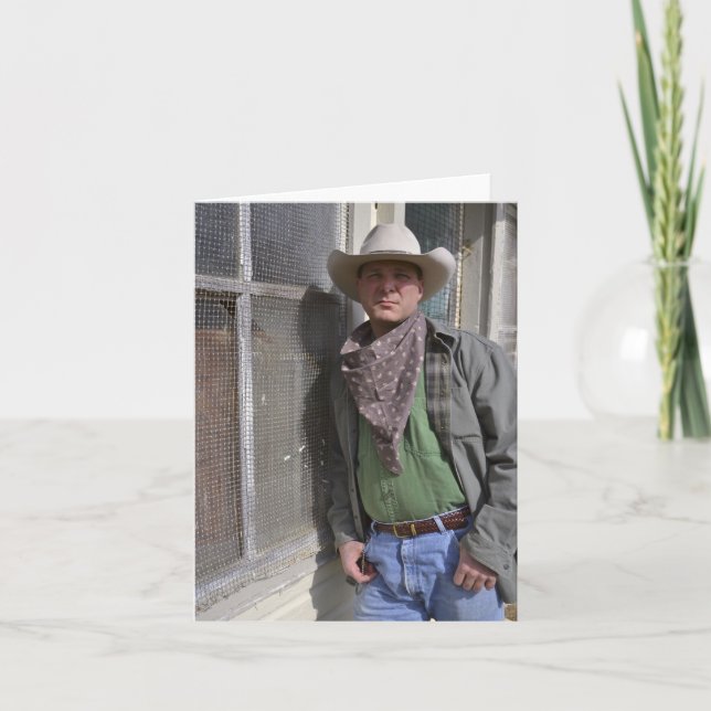 Tarjeta Cowboy Notecard (Anverso)