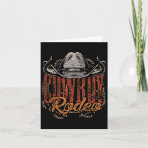 Tarjeta Cowboy Rodeo Western Texly Gift Country Bull Ridin