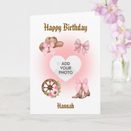 Tarjeta Cowgirl Birthday Card