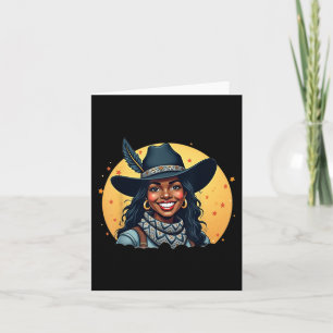 Tarjeta Cowgirl Western Rodeo Melanin History Texas Junete