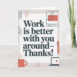 Tarjeta Coworker Thank You Card