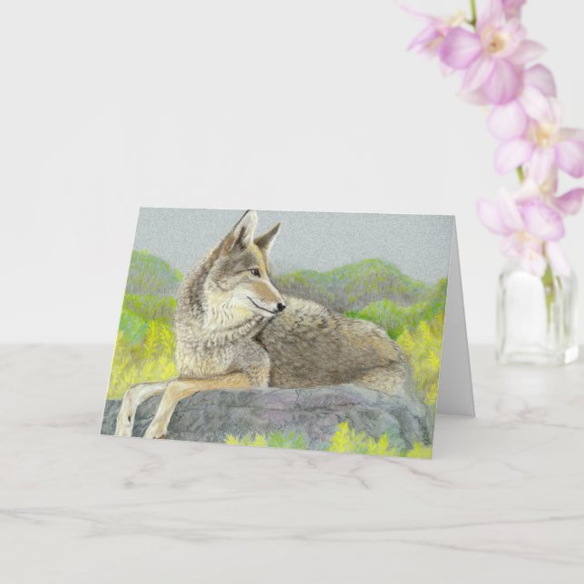Tarjeta Coyote del Día del Padre (Orquídea)